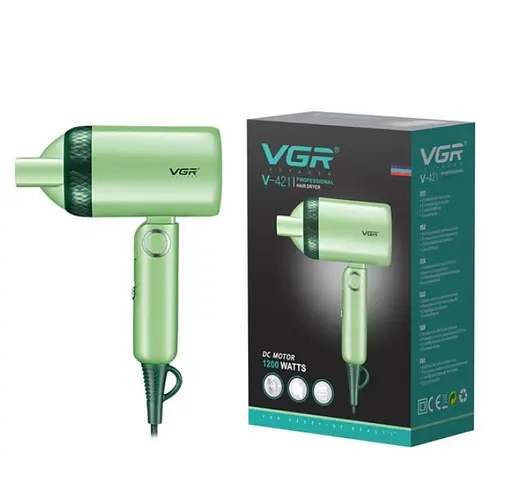 Фен складаний VGR V-421 Зелений - фото 2