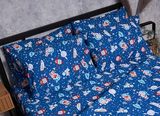 Набор наволочек Moon&Star Бязь Gold Люкс Space Cats 60х60 см 2 шт - фото 3