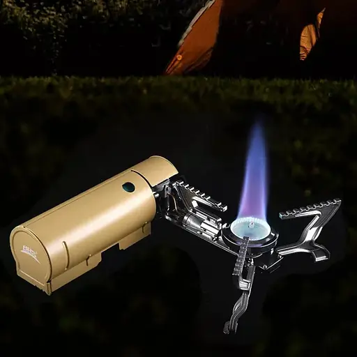 Газовая горелка BRS-99 + Газовый баллон цанговый бутановый Quest, 220гр - фото 11