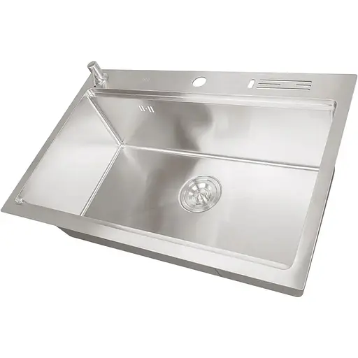 Комплект мийки на кухню та змішувача Nett з нержавіючої сталі NS-7048