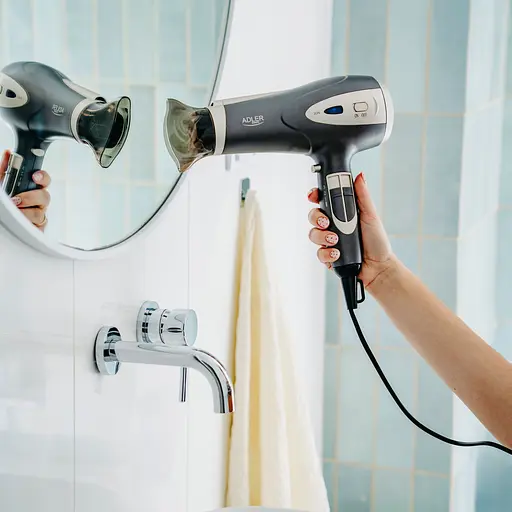 Фен Adler AD 2248 grey champane 2200Вт/ 2 скорости/ холодный обдув/ темп.режимов-3/ ионизация/ диффузор - фото 8