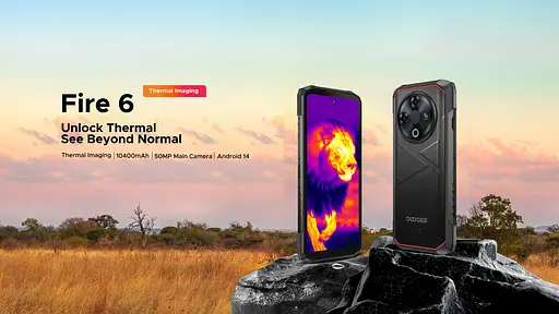 Смартфон Doogee Fire 6 656" 6/256ГБ 2SIM 10400мА/год черный - фото 2