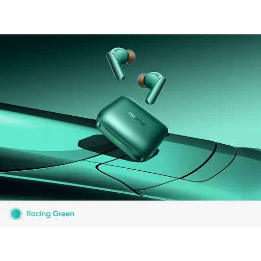 Наушники TWS realme Buds Air 7 Pro Metallic Racing Green - фото 3