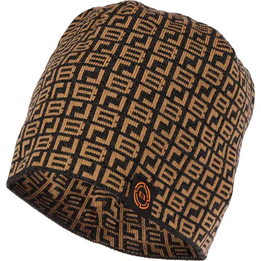 Шапка Brain с паттерном 58 Black/brown - фото 1