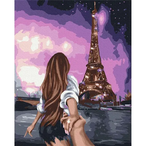 Картина за номерами Скажи Парижу Так! Brushme 40x50 см різнокольорова 000277355