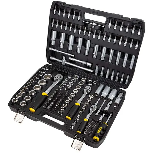 Набор торцевых насадок и биты Sigma 1/4", 3/8", 1/2" 171 шт CrV (6003811) - фото 1