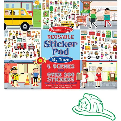 Набір наліпок Melissa & Doug Моє місто багаторазові (MD19114) - фото 2