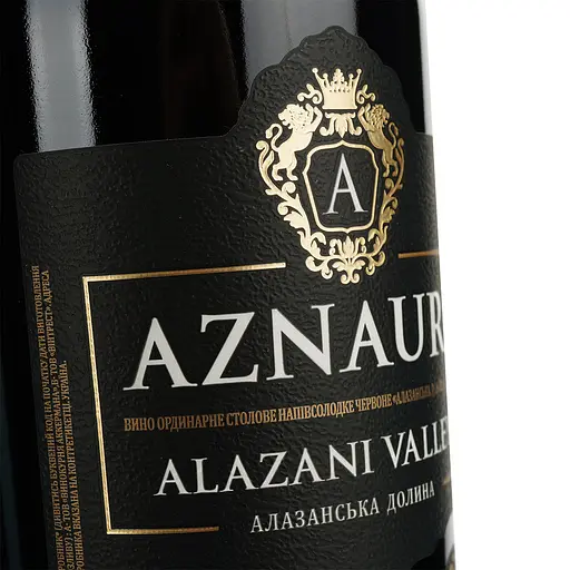 Вино Aznauri Alazani Valley Red, червоне, напівсолодке, 9-13%, 0,75 л (703038) - фото 5