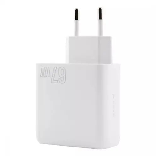 Зарядное устройство-адаптер на 3 выхода Proove Shot GaN 67 W (2 Type-C+USB) белый - фото 2