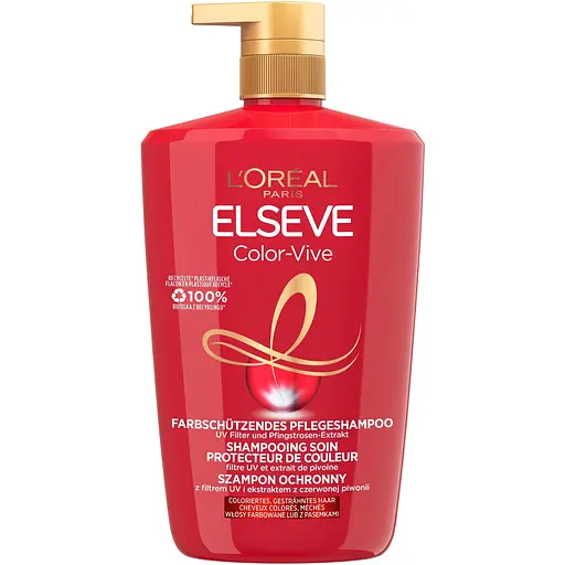 Уцінка. Шампунь L'Oreal Paris Elseve Експерт кольору для фарбованого волосся з UV-фільтром 1 л
