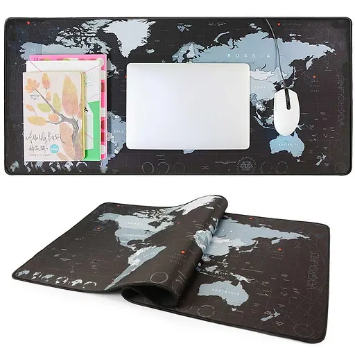 Коврик игровой плотный карт мира увеличен 80 см длиной - фото 3