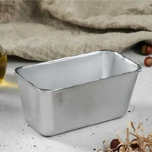 Форма хлібна для випічки стандартного хліба у вигляді цеглинки Л7 алюміній (22х11х11.5 см) 3, Полімет Сірий 84406 - фото 3