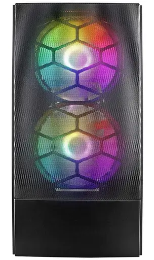 Корпус 1stPlayer X4-M-BK-2F1P-1F1 Black без БП - фото 2