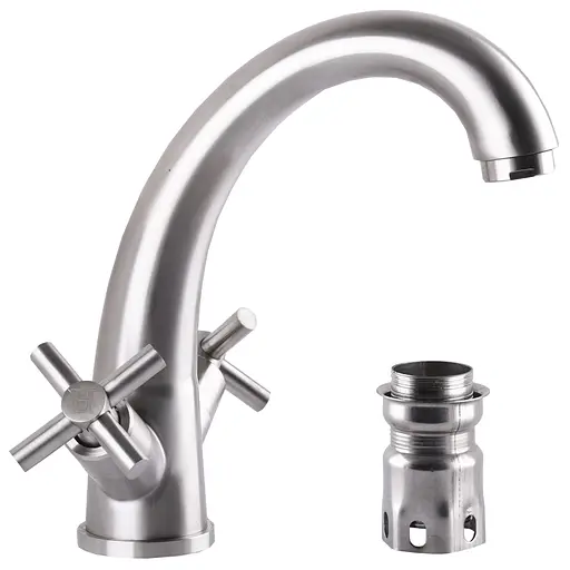 Змішувач для умивальника Globus Lux Dukat SD4-401 000024963 Нержавіюча сталь - фото 4