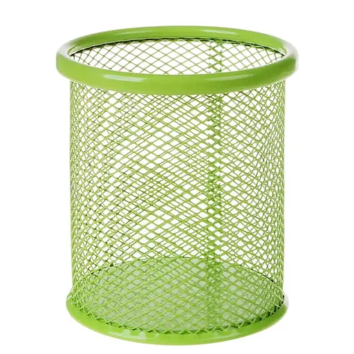 Подставка для ручек металлическая цветная Сетка, 1932IMG (в ассортименте) - фото 2