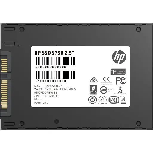 SSD накопитель HP S750 512GB (16L53AA) [142855] - фото 7
