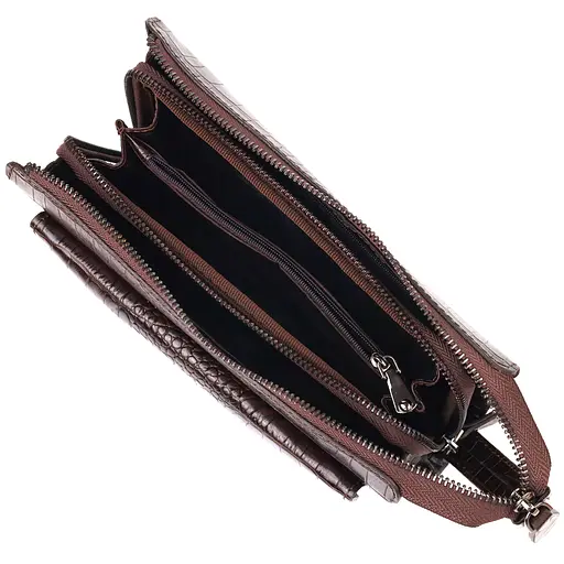 Клатч кожаный мужской Canpellini 23х14,5х5,5 см sum0022440 - фото 4