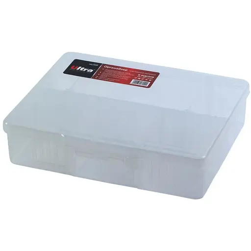 Органайзер пластиковий прозорий Ultra 6 відсіків 190×160×50мм 7417042 - фото 1