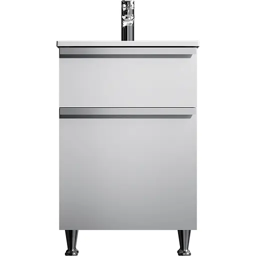 Тумба з умивальником AM.PM X-Joy S підлогова 55 см 2 ящики білий MTA-FSX0552WG-WCC0552WG Білий - фото 1