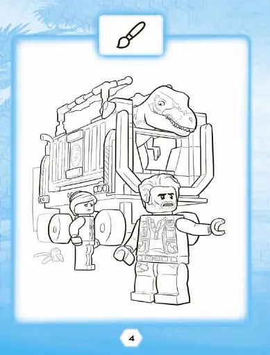 LEGO® Jurassic World™ Розважайся та малюй. Книжка зі стікерами - фото 3
