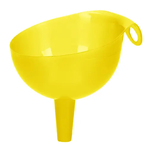Лейка сливная воронка пластмассовая на банку, Kitchette Желтый 84667 - фото 1