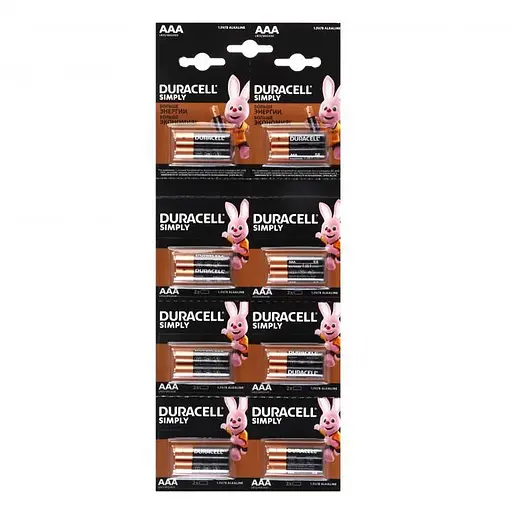 Батарейки Duracell AAA LR-03 блістер 12 шт.