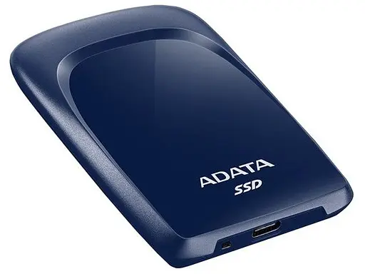 Портативний SSD A-DATA SC680 480GB Portable USB 3.2 Type-C 3D NAND TLC Blue - фото 4
