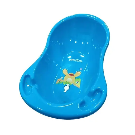 Ванночка Tega Монстрики, зі зливом, 86 см, блакитний (MN-004-126) - фото 1