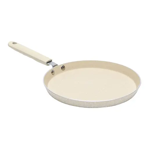 Сковорідка для млинців D22см L2см "мармурова крихта" YF827-22 індукція, кольорова