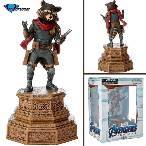 Фігурка Diorama Вартові Галактики Guardians of the Galaxy Rocket Реактивний Єнот 20 см WST D GG R - фото 3