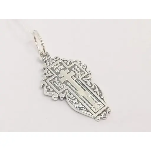 Срібний хрест-молитва Стерлінг 9. 34440 - фото 2