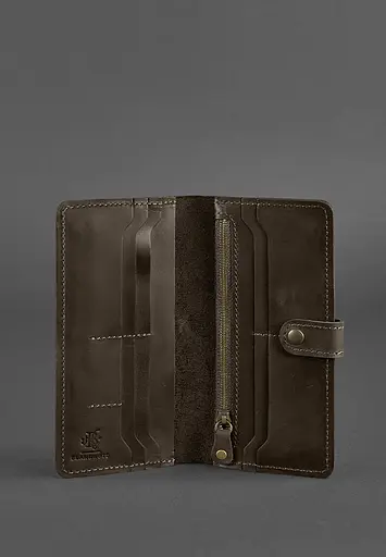 Кожаный портмоне 7.0 Темно-коричневый Crazy Horse - фото 5