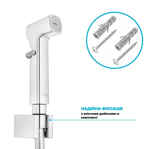 Держатель Drop для ручной душевой лейки кубический HL-1CH/CUB - фото 4