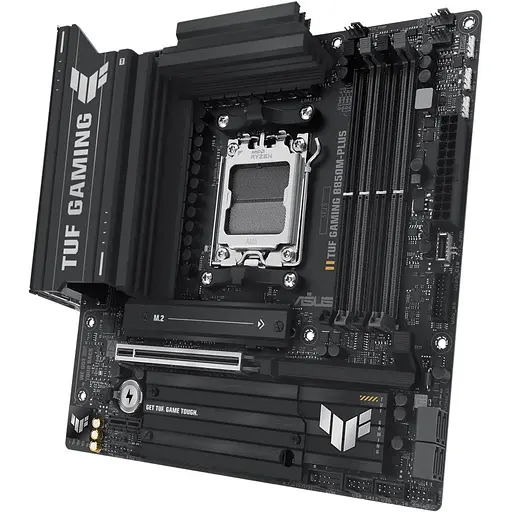 Материнська плата Asus AM5 TUF Gaming B850M-PLUS, B850, 4xDDR5, Int.Video (CPU), 4xSATA3, 3xM.2, 1xPCI-E 5.0 x16, 1xPCI-E 4.0 x1, ALC1220P, Realtek 2.5Gb, 10xUSB 3.2 / 6xUSB 2.0, HDMI/DP, MicroATX - фото 4