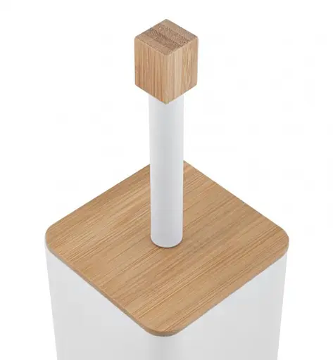 Ершик для унитаза Yoka Amba White Bamboo PD.AMBA-WHT, Белый матовый - фото 2