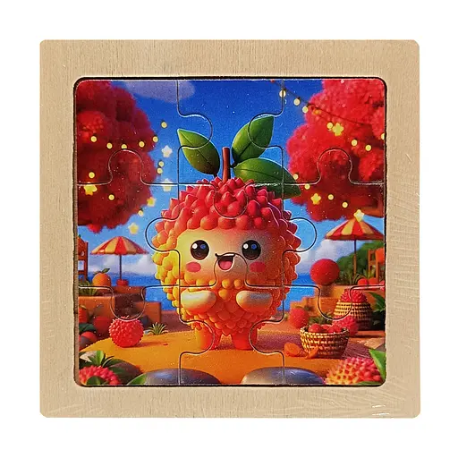 Дитячий дерев'яний пазл-вкладиш Кивано MD 1506-26, 9 елементів