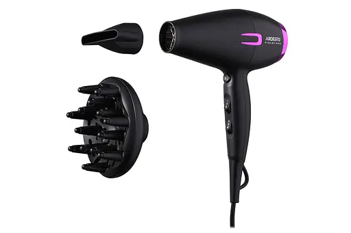 Фен Ardesto Violet PRO HD-Y221PRO ,1750-2100Вт, 2 швидкості, 3температурні режими, дифузор, чорний - фото 10