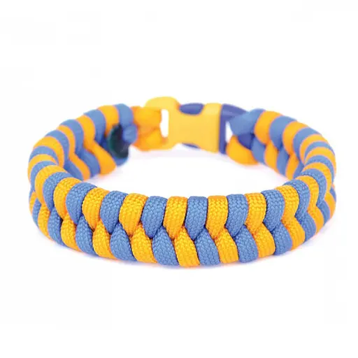 Набір для творчості. Плетіння з паракорда "Браслет жовто-синій" (ПАР-001) PAR-001 - фото 2
