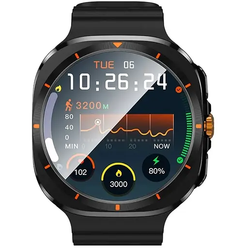 Смарт-годинник HOCO Y29 Smart sports watch (call version) Black - фото 3