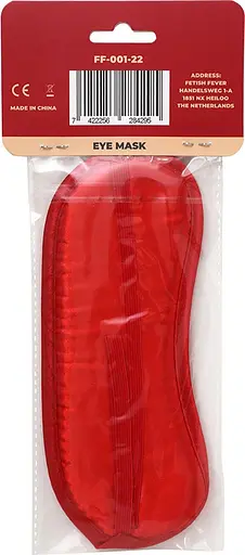 Маска на глаза Fetish Fever Be Noughty (красный) - фото 3