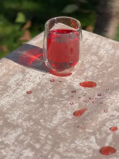 Водовідштовхувальна скатертина Мармур бежевий 140х140 см (+ 2 серветки 30х40 см) - фото 5