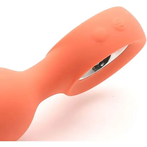 Анальна вібропробка KisToy Orville Orange - фото 4