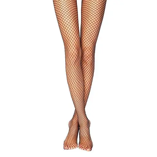 Колготи в мікросітку One size Чорний K000632 - фото 3