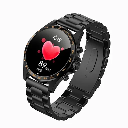 Умные часы Linwear LW09 Metal с измерением кислорода в крови Черный - фото 5
