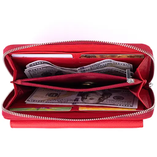 Кожаный женский кошелек ST Leather 20х10х2.5 см acs0015305 - фото 6