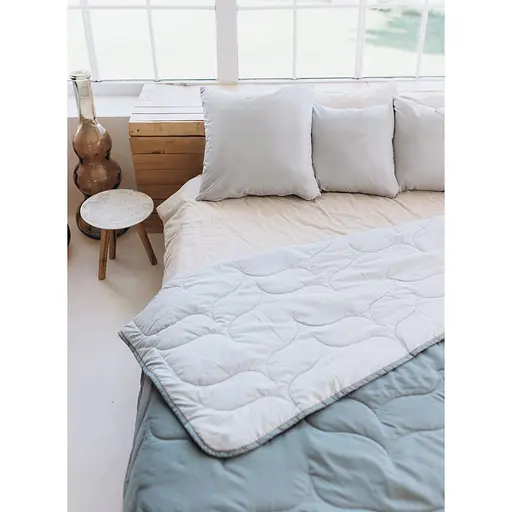 Покривало Sonex Tahiti двостороннє 240х220 см темно- і світло-сіре (SO102522) - фото 2