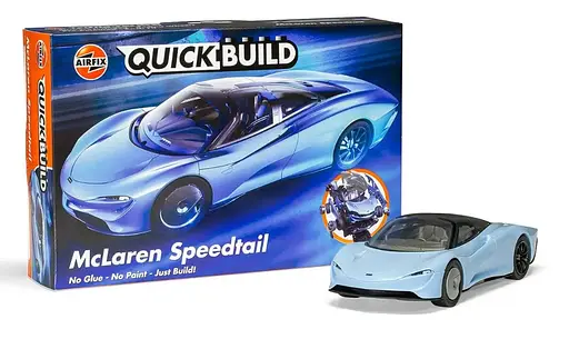 Конструктор Airfix суперкар McLaren Speedtail QUICKBUILD блакитний J6052