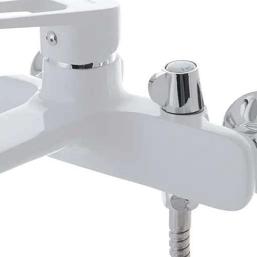 Змішувач для ванни з коротким зливом Mixxus Nevada 009 Euro white MI5800 Білий матовий - фото 3