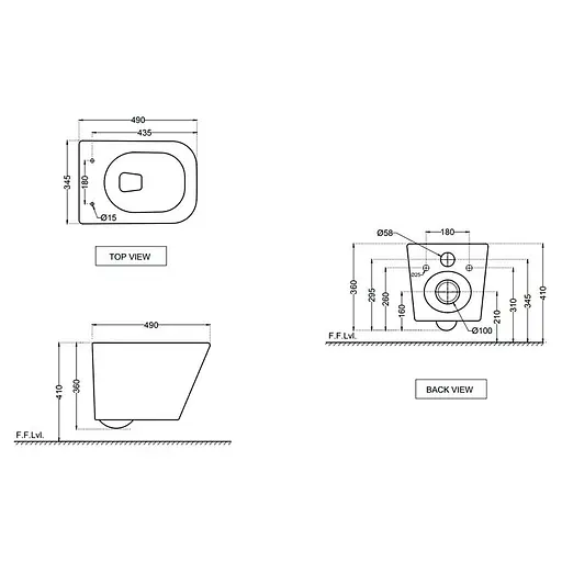 Унитаз подвесной укороченный Jaquar Arla Rimless с сидением Soft Close ARS-WHT-39953BI, Белый - фото 2