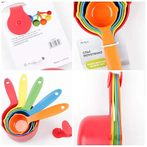 Набор мерных стаканчиков из прочного пластика, 5 штук (250 мл, 125 мл, 80 мл, 60 мл, 30 мл), Kitchen Master 87556 - фото 8